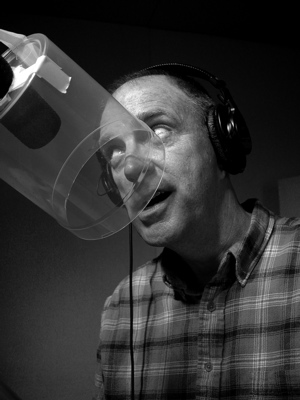 Tim Russell records at Babble-On